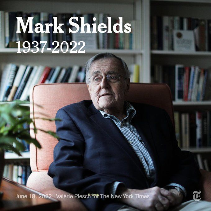 Who was Mark Shields? Tributes pour in as PBS NewsHour political