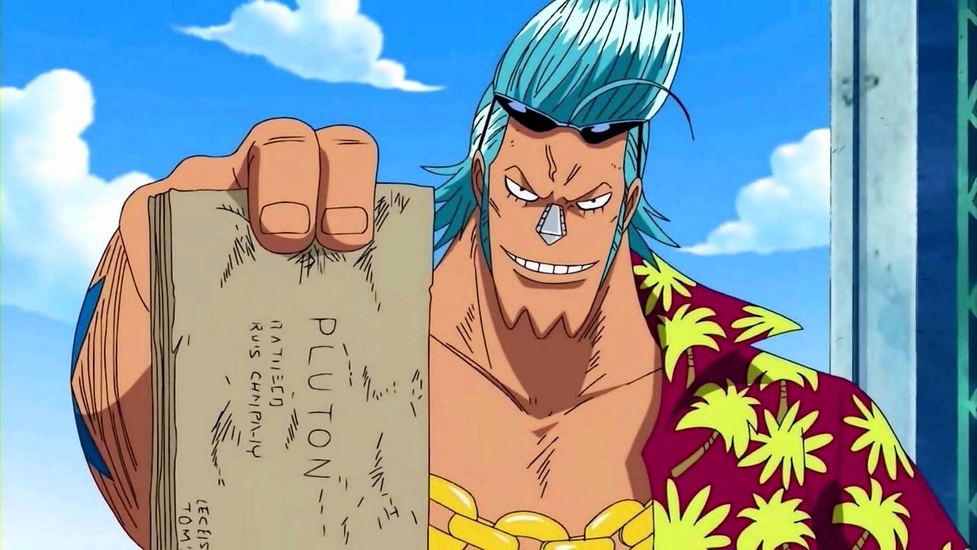 Franky&#039;s destruction of the Pluton blueprints may prove costly beyond One Piece Chapter 1057 (Image via Toei Animation)