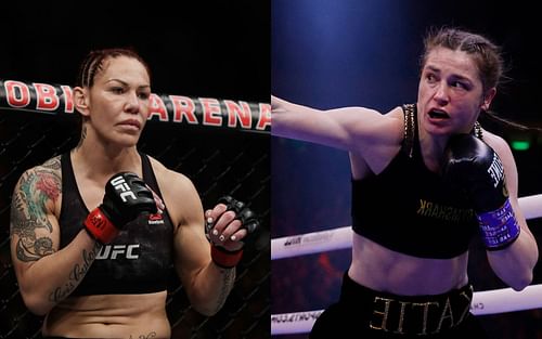 Cris Cyborg (left), Katie Taylor (right)