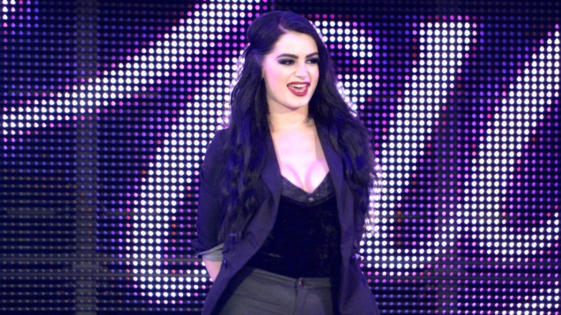 Paige making her entrance on WWE TV