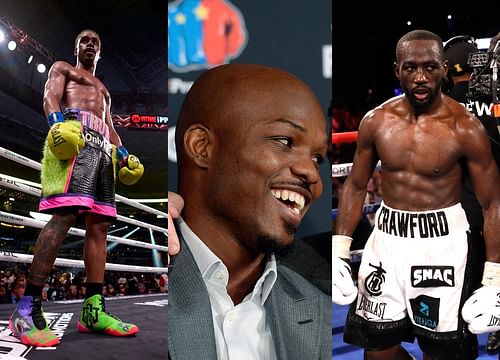 Errol Spence Jr (left), Tim Bradley (center), Terence Crawford (right)