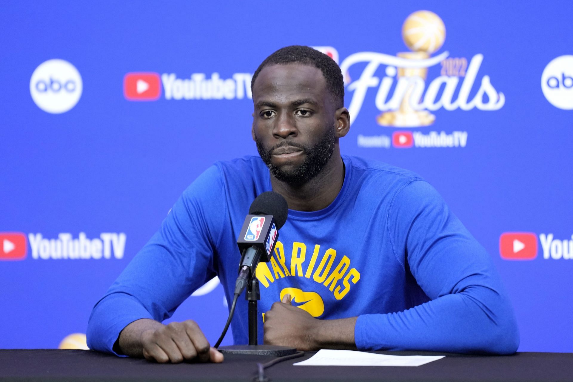 Warriors forward Draymond Green during a media availability session