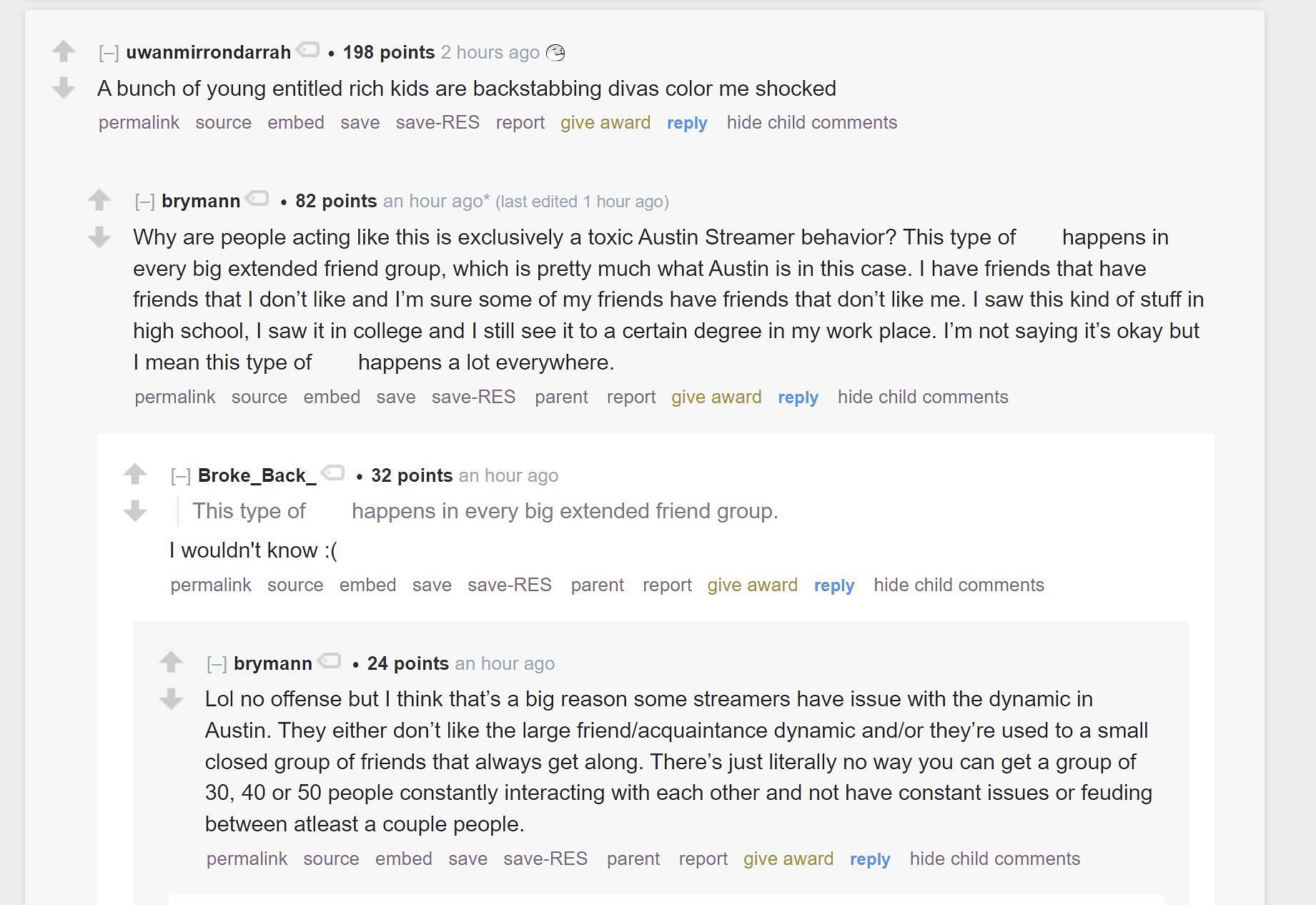 Fans on Reddit discussing the streamer controversy 3/3 (Image via r/LivestreamFail)