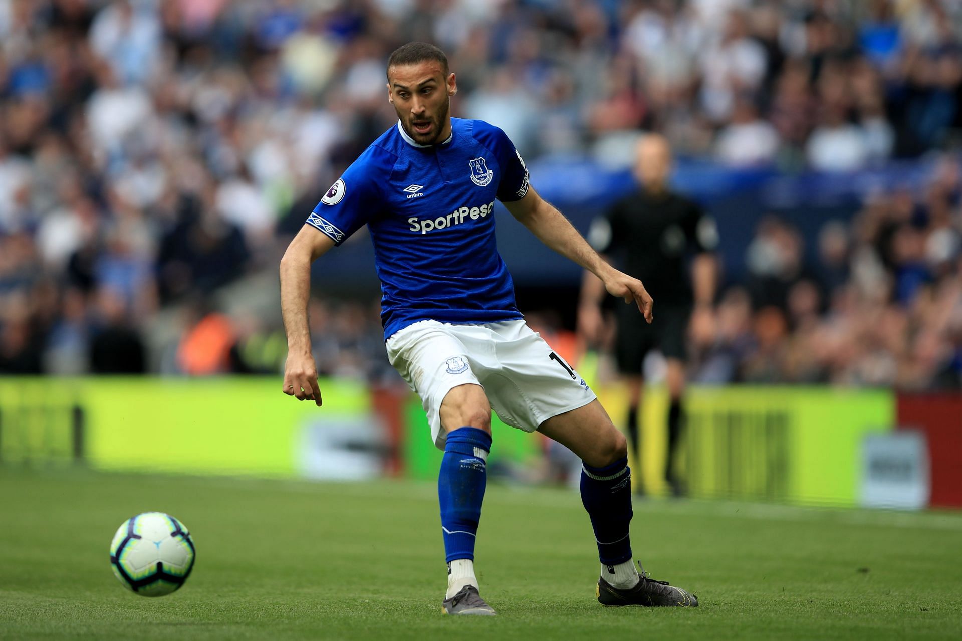 Cenk Tosun vs Tottenham Hotspurs.