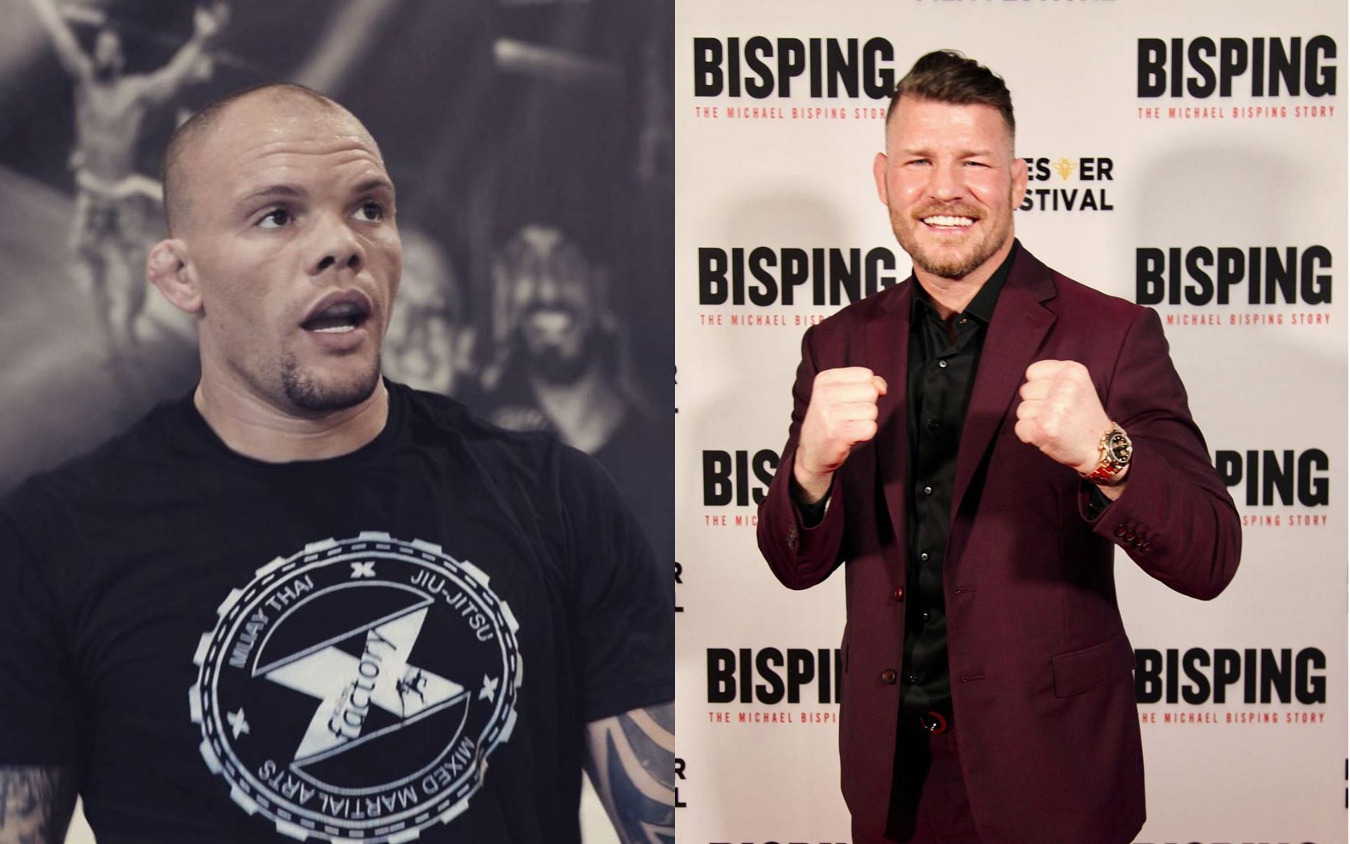 Anthony Smith (Left) and Michael Bisping (Right) (Images courtesy f @lionheartsmith Instagram and @mikebisping Instagram)