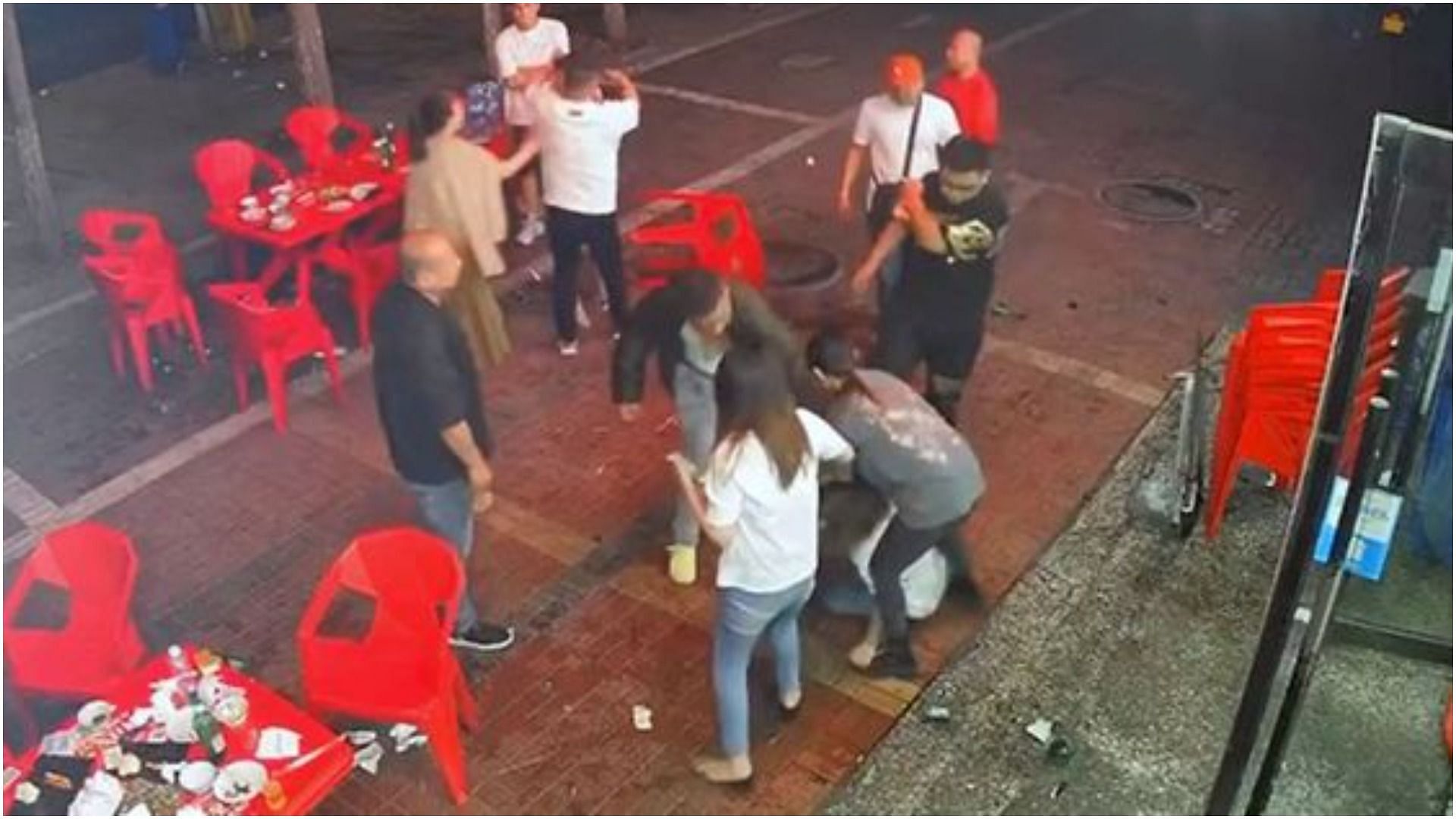 A graphic video of men stomping on a woman&#039;s head goes viral in China (Image via @EazyCadet/Twitter)