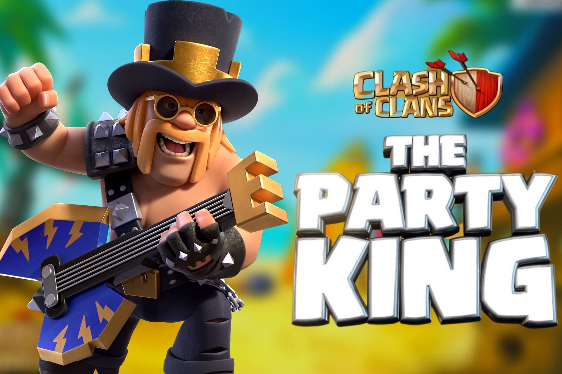 Summer King: New Barbarian King hero skin in Clash of Clans