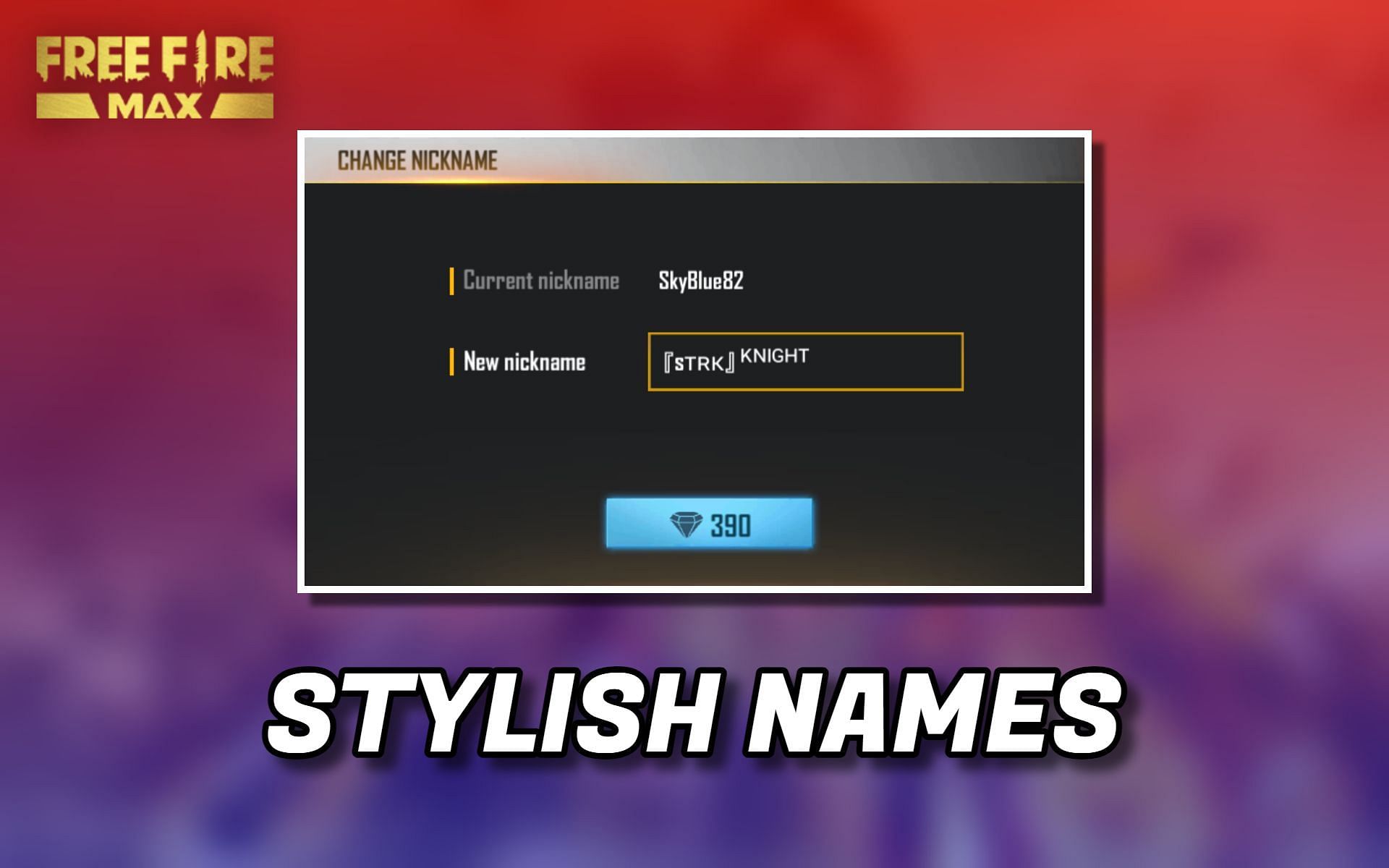 Stylish names can be easily created by Free Fire players (Image via Sportskeeda)