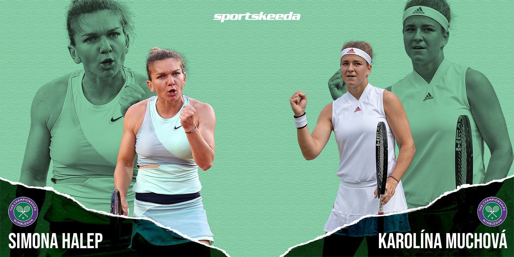 Simona Halep takes on Karolina Muchova in the first round of Wimbledon