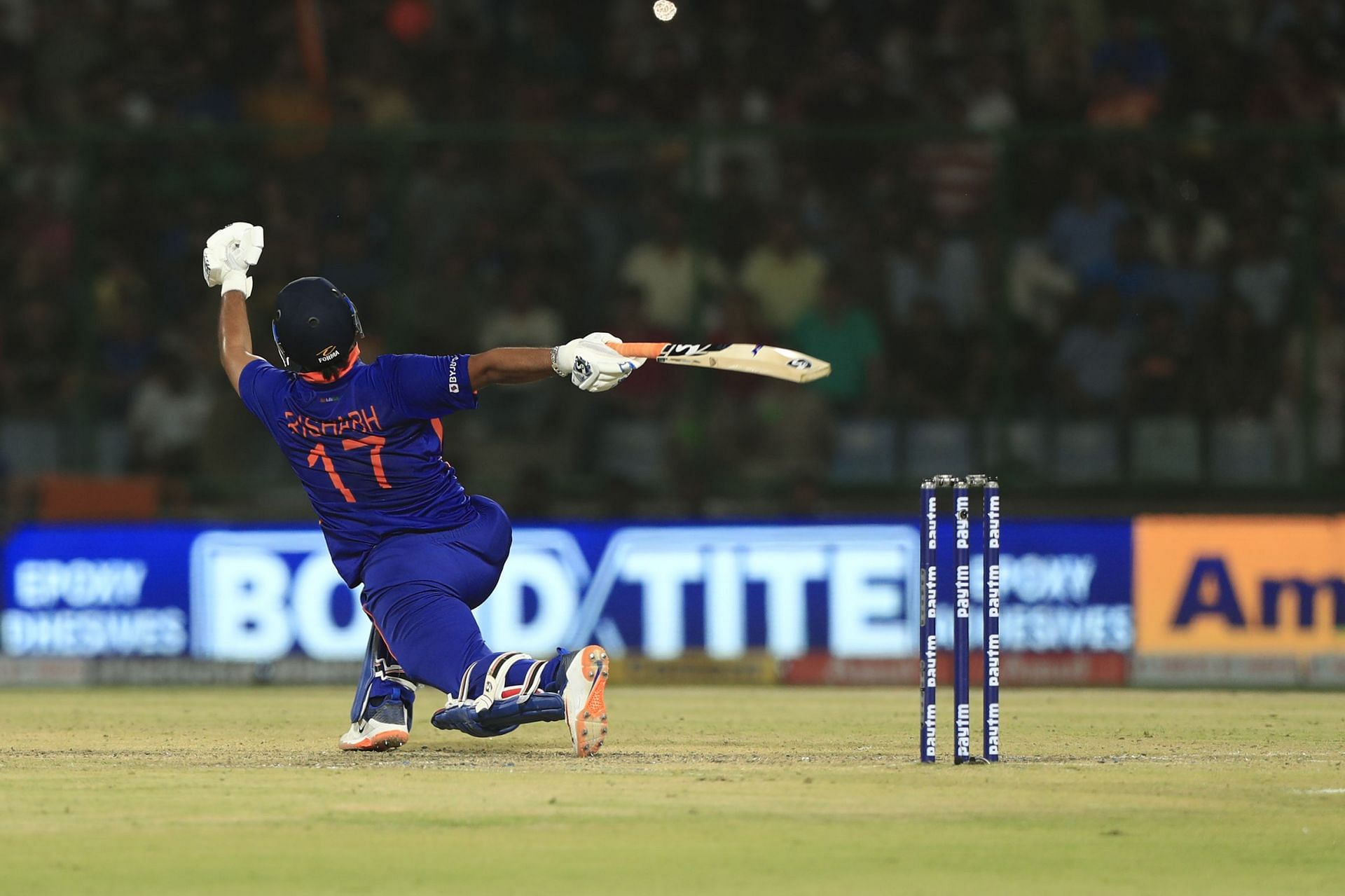 Rishabh Pant during the T20I series against South Africa. Pic: Getty Images