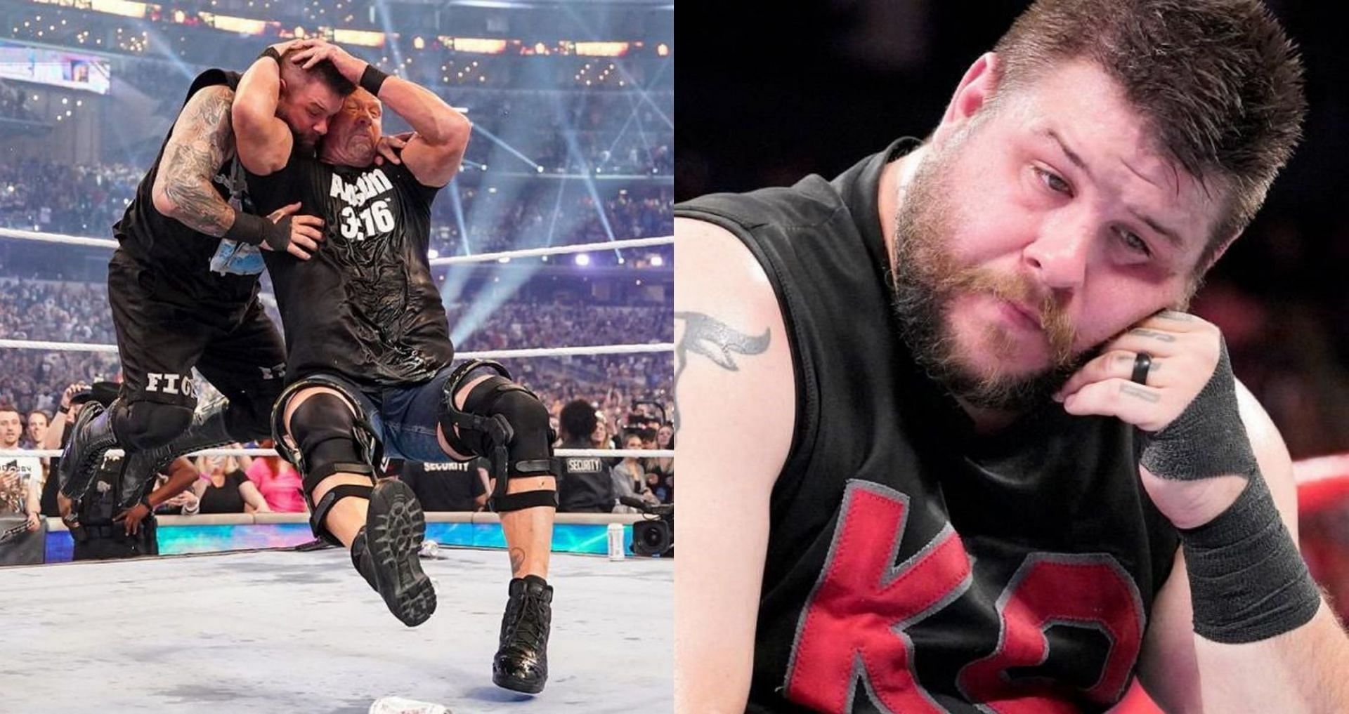 Kevin Owens battled it out with Stone Cold Steve Austin at WrestleMania!