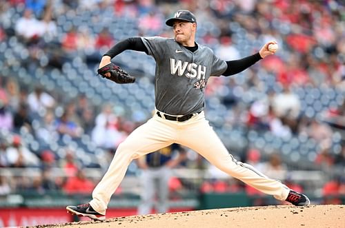 Patrick Corbin pitches for the Washington Nationals.