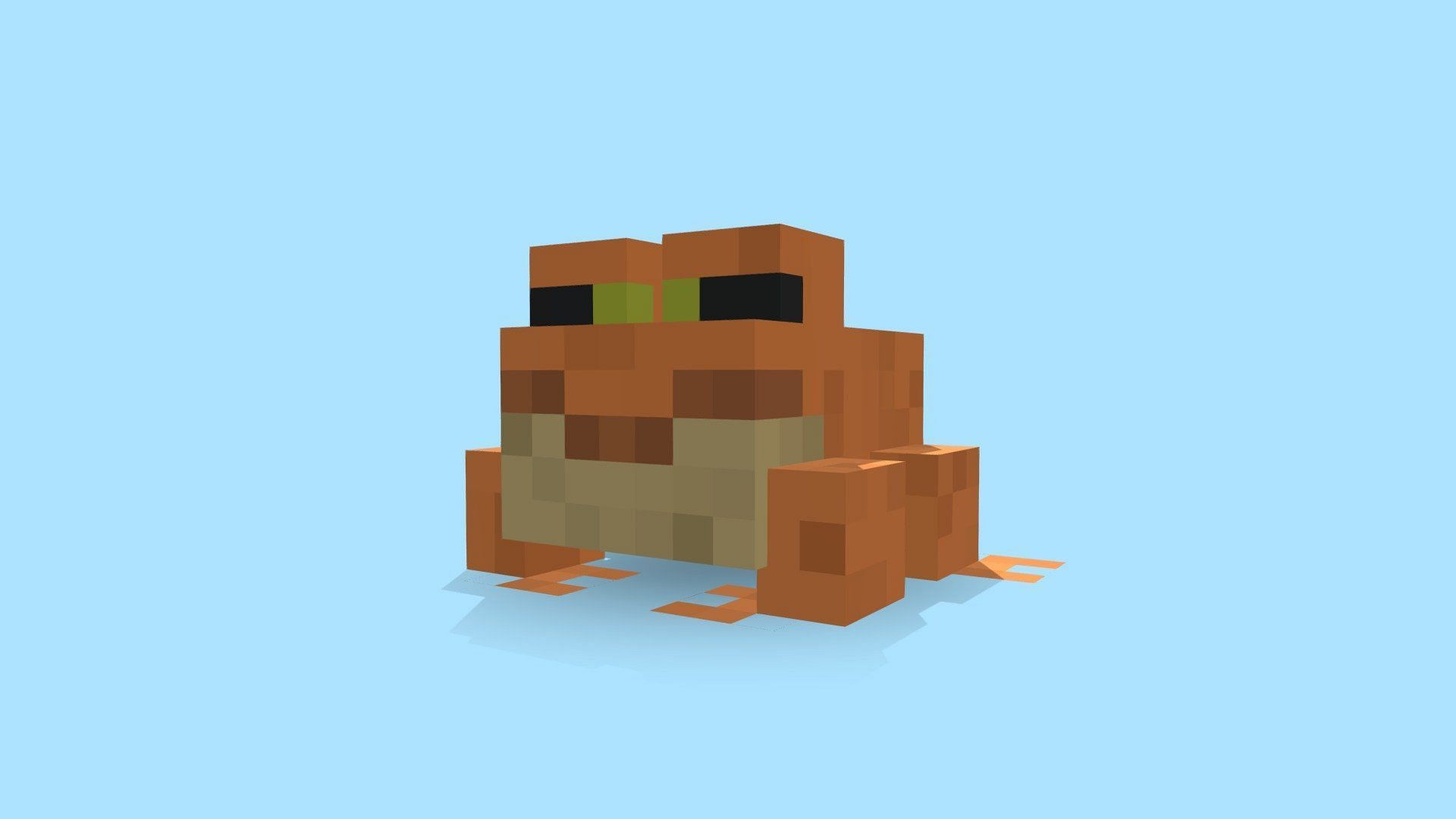 Frogs are one of the newest mobs in Minecraft 1.19! (Image via Sketchfab)