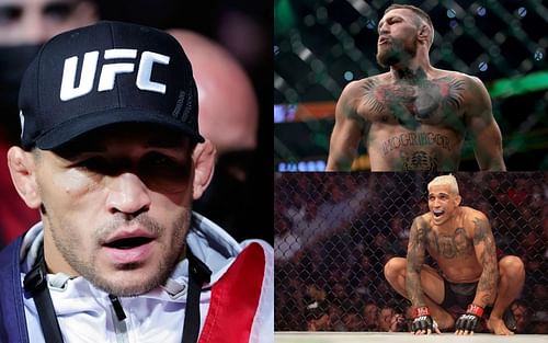 Michael Chandler (left), Conor McGregor (top right), and Charles Oliveira (bottom right) [Images courtesy of Getty]