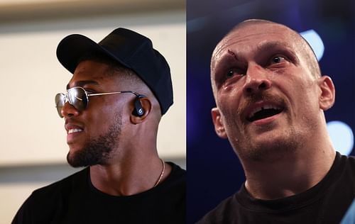 Anthony Joshua (left) , Oleksandr Usyk (right)