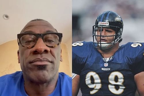 Former Baltimore Ravens teammates Shannon Sharpe (l) and the late Tony Siracusa (r). Source: Total Pro Sports