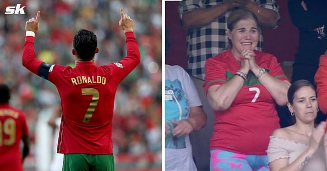 Cristiano Ronaldo's mum reduced to tears as Portuguese great takes his tally up to 117 international goals; pictures emerge