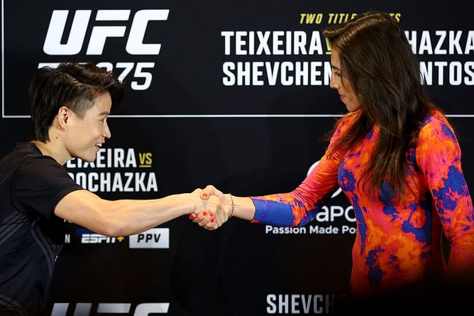 "It's just like two old friends" - Zhang Weili shares what Joanna Jedrzejczyk told her during face-offs