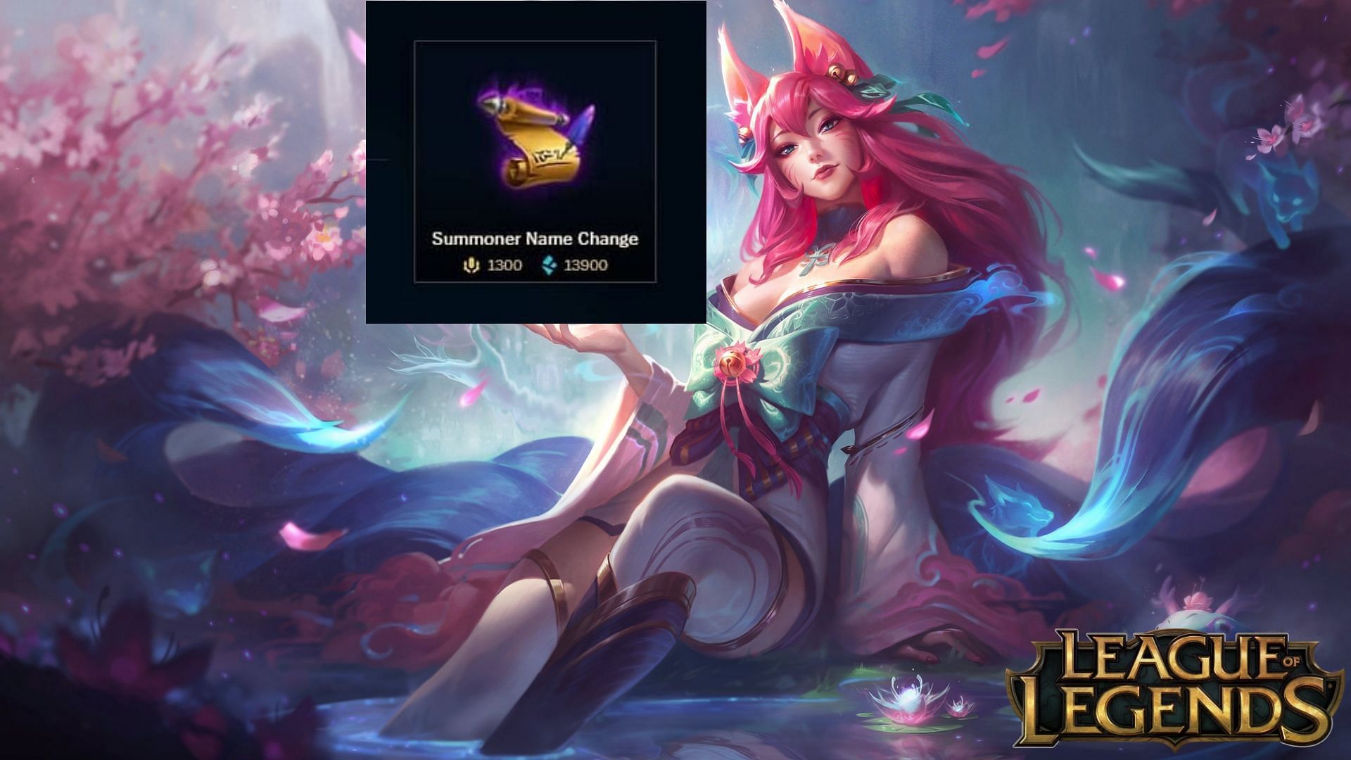Summoner Name can be changed in LoL for BE, RP, and sometimes also for free (Images via Riot Games)