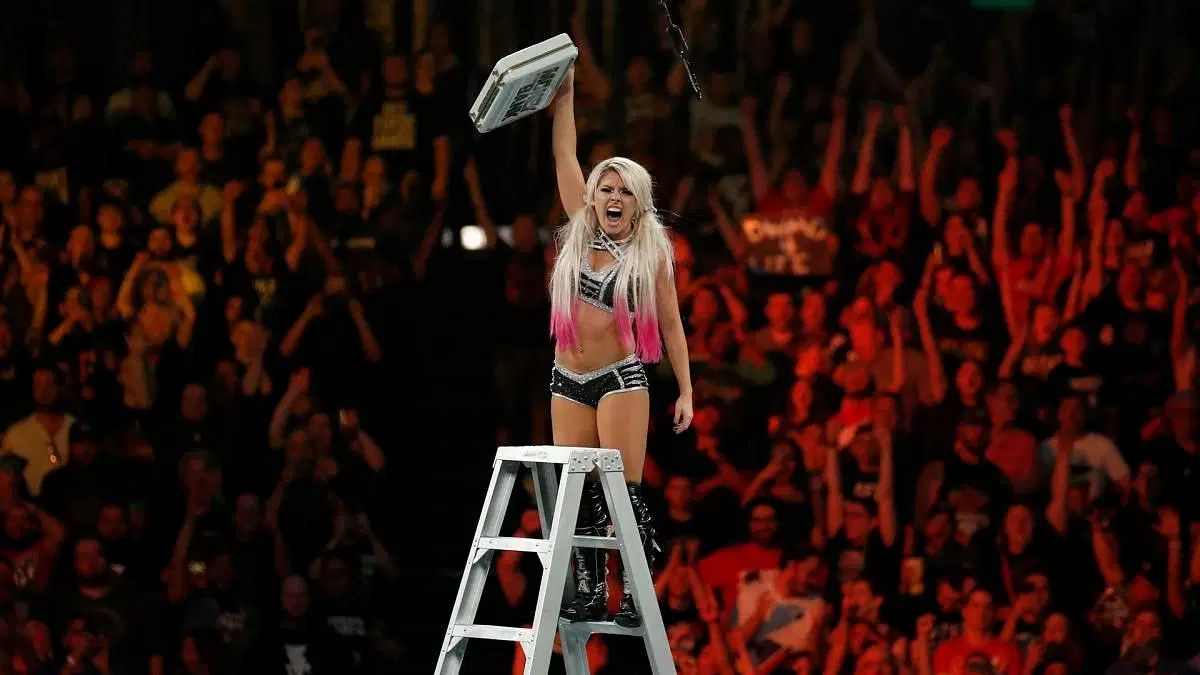 Alexa Bliss won the women&#039;s MITB ladder match in 2018!