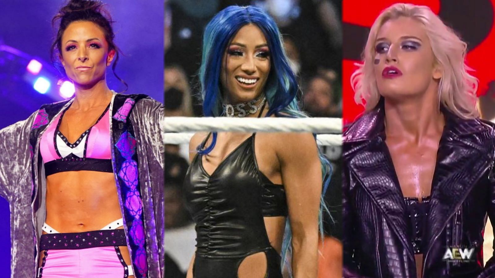 Which star would Sasha Banks clash with first upon entering AEW?