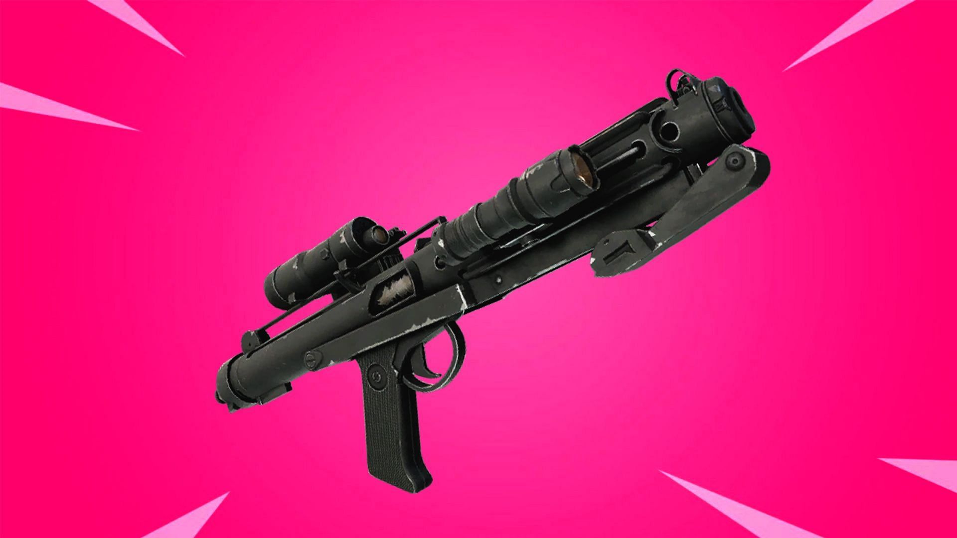 Fortnite: How to destroy structures with an E-11 Blaster Rifle (Image via Epic Games)