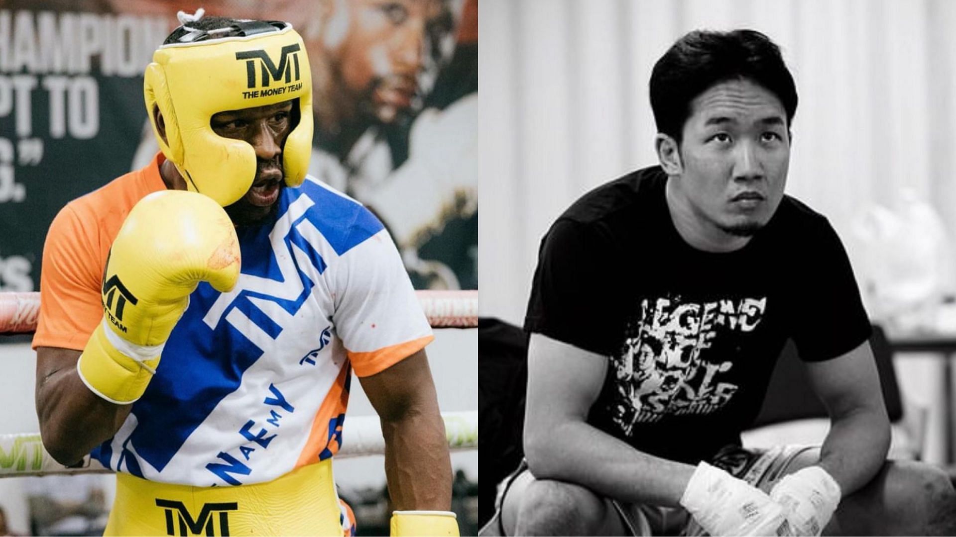 Floyd Mayweather (left, @floydmayweather), Mikuru Asakura (right, @mikuruasakura) [Images courtesy of Instagram]