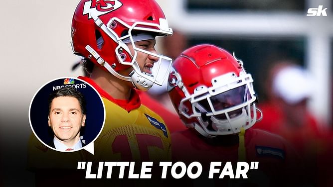 "Hill went a little too far" - Mike Florio believes Tyreek Hill knowingly took a shot at Patrick Mahomes