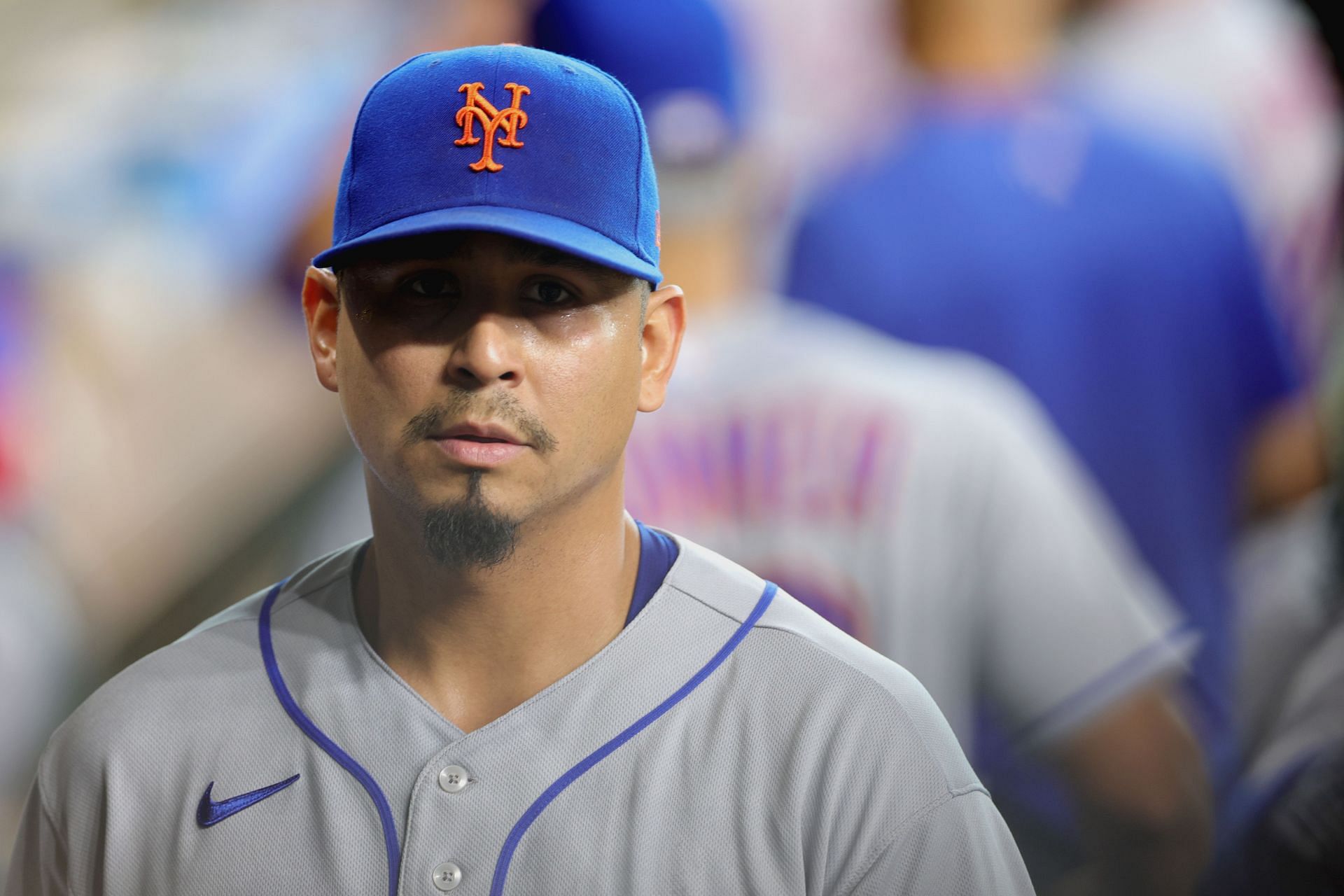 New York Mets starting pitcher Carlos Carrasco got lit up by the Houston Astros in the first inning of this afternoon&#039;s game.