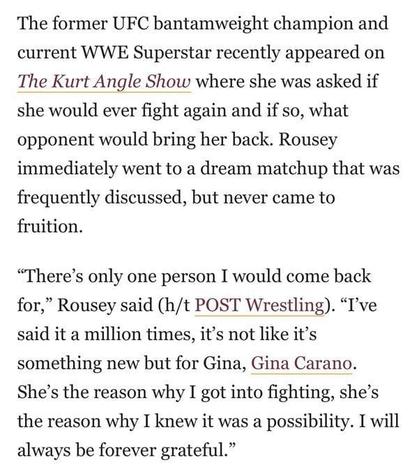 Josh Thomson wants to see Ronda Rousey vs. Gina Carano