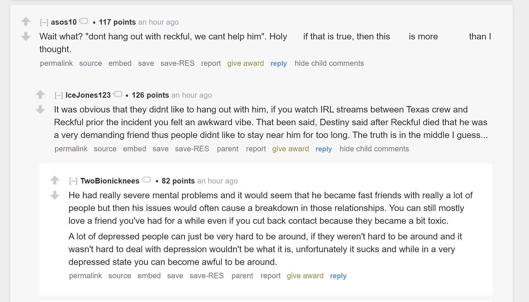 Fans on Reddit discussing the streamer controversy 2/3 (Image via r/LivestreamFail)