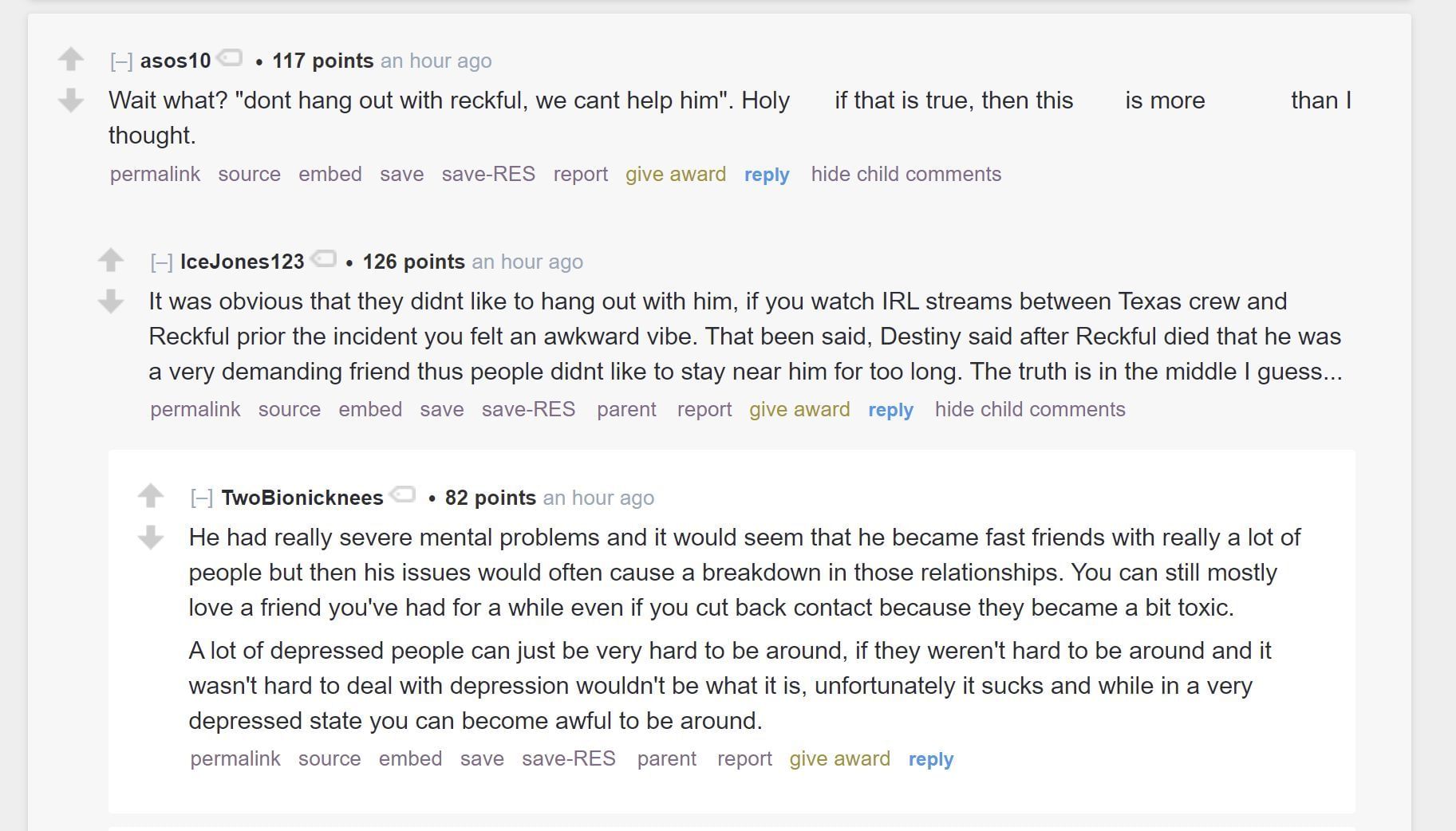 Fans on Reddit discussing the streamer controversy 2/3 (Image via r/LivestreamFail)