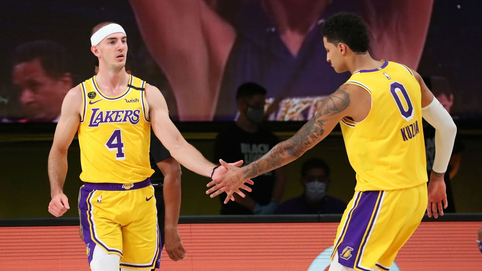 Alex Caruso and Kyle Kuzma didn&#039;t have a chance to enjoy what the Golden State Warriors had. [Photo: Sporting News]