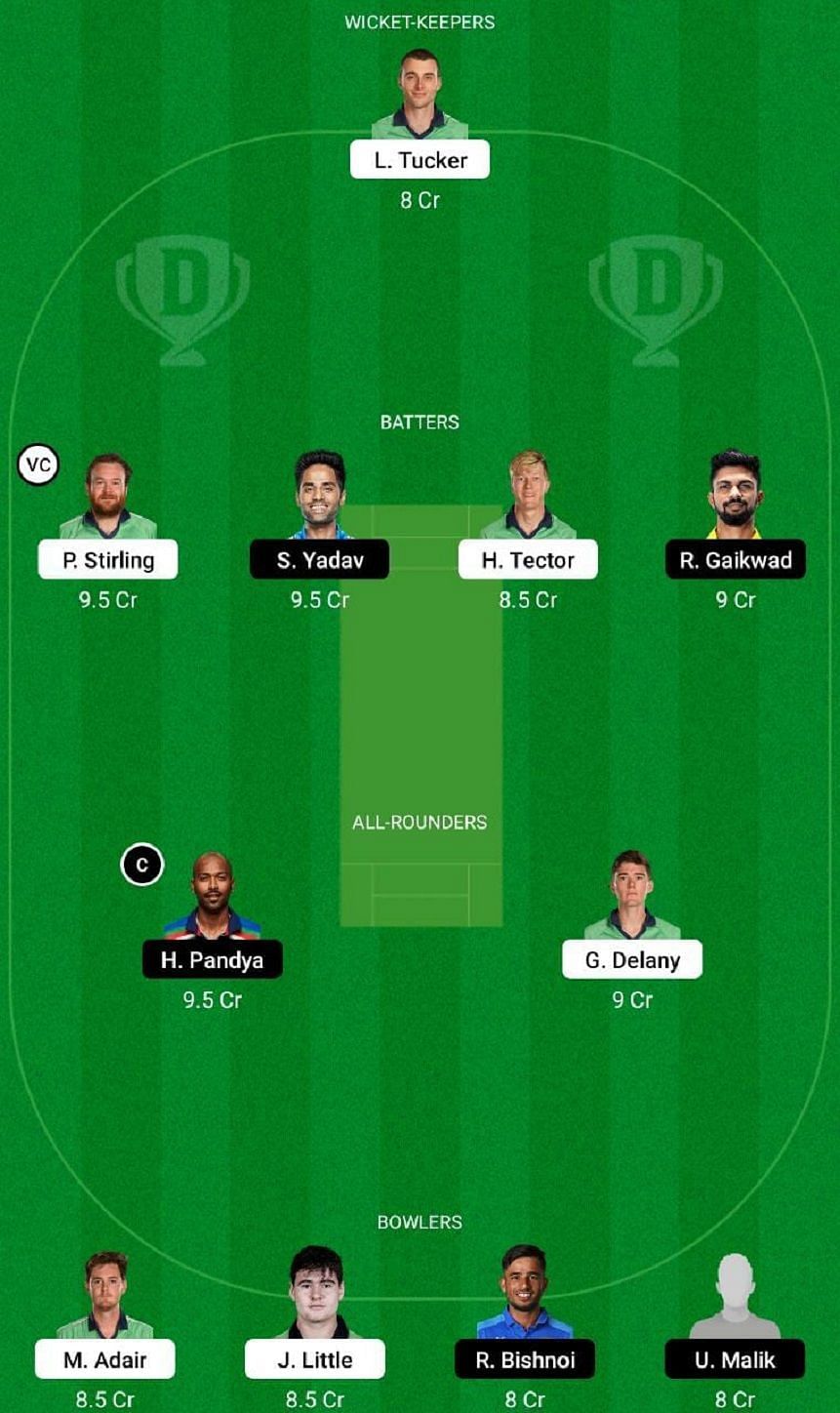 IRE vs IND Dream11 Fantasy Tip #1