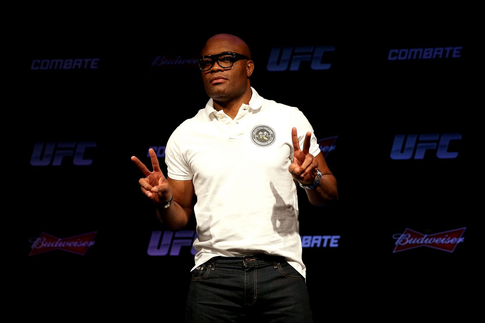 Former middleweight champion Anderson Silva holds press conference