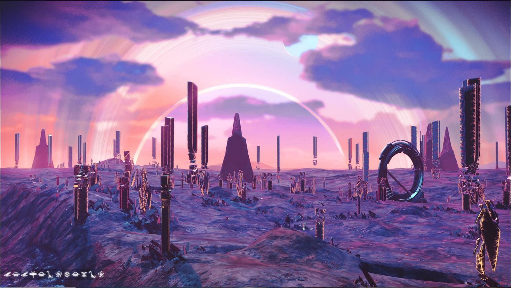 Pillar planets (Image via Hello Games)