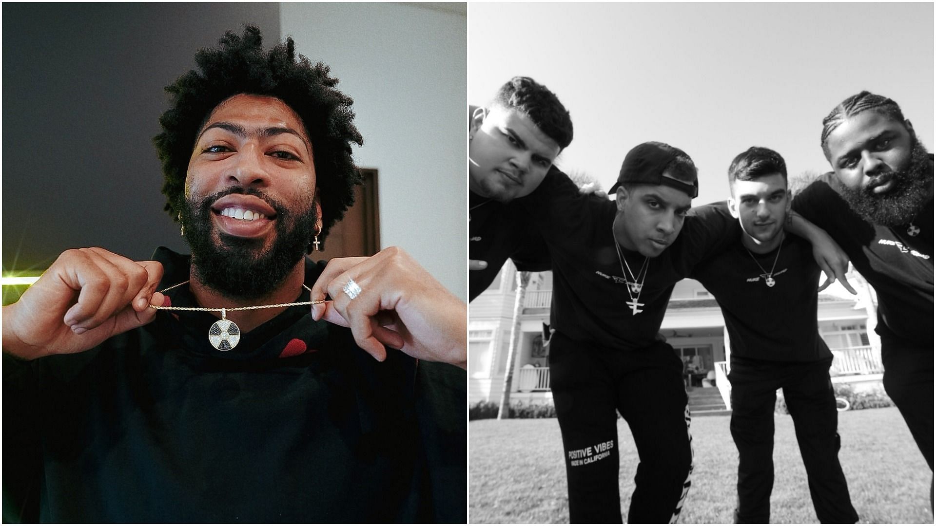NBA star Anthony Davis tweeted that he had joined FaZe Clan&#039;s Nuke Squad, which was confirmed by the group and its members (Images via Twitter)