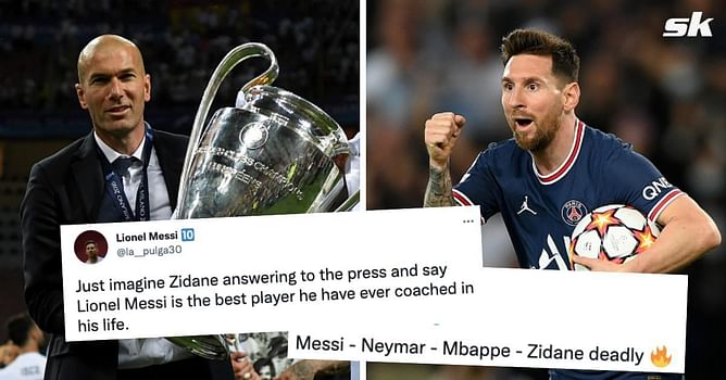 "Messi will finally have a decent manager", "He will thrive under Zidane" - Messi and PSG fans lose their mind as reports claim Frenchman is close to becoming manager of Ligue 1 club