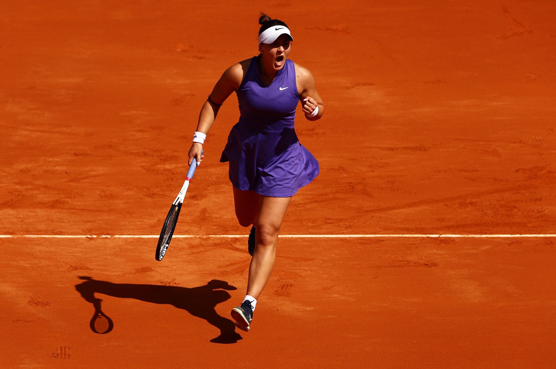 Bianca Andreescu at the 2022 Mutua Madrid Open.