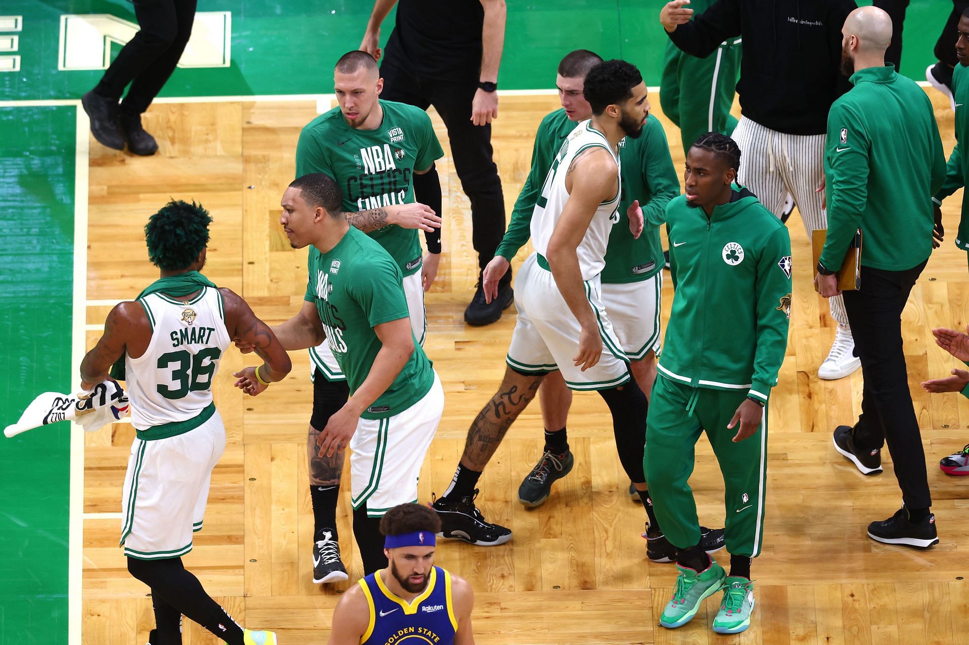 Boston Celtics in action during 2022 NBA Finals - Game Six