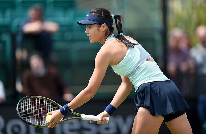 In Pictures: Emma Raducanu touches down in Wimbledon, begins practice on the grass courts of SW19