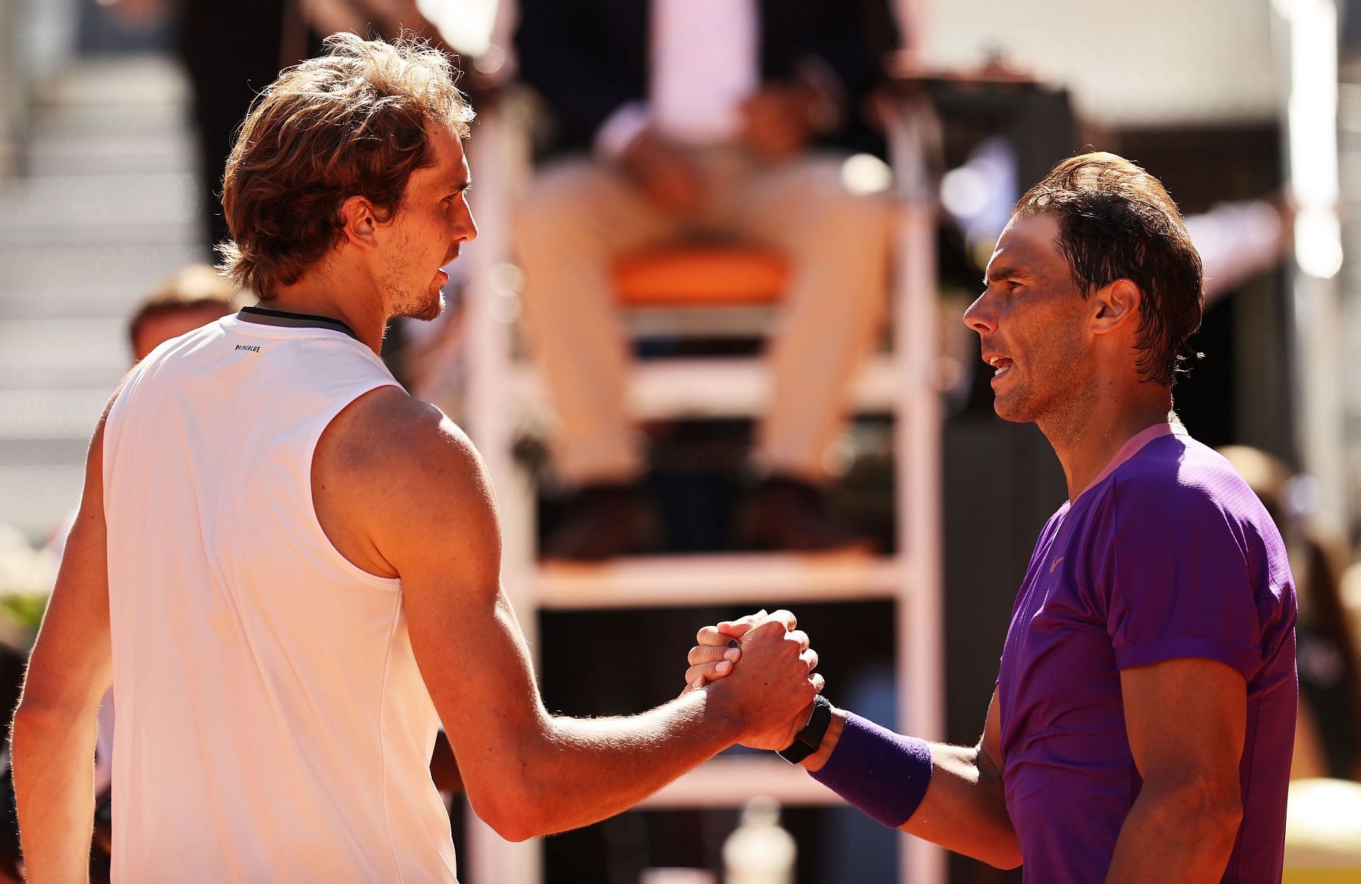 Rafael Nadal faces Alexander Zverev in the 2022 French Open semifinals.