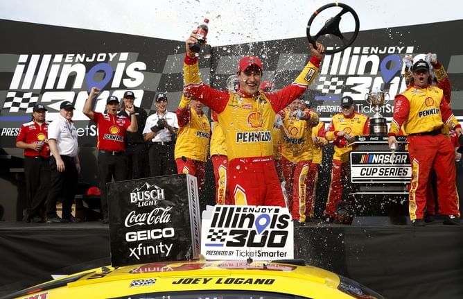 NASCAR 2022: Joey Logano narrowly beats Kyle Busch to win Enjoy Illinois 300 at World Wide Technology Raceway
