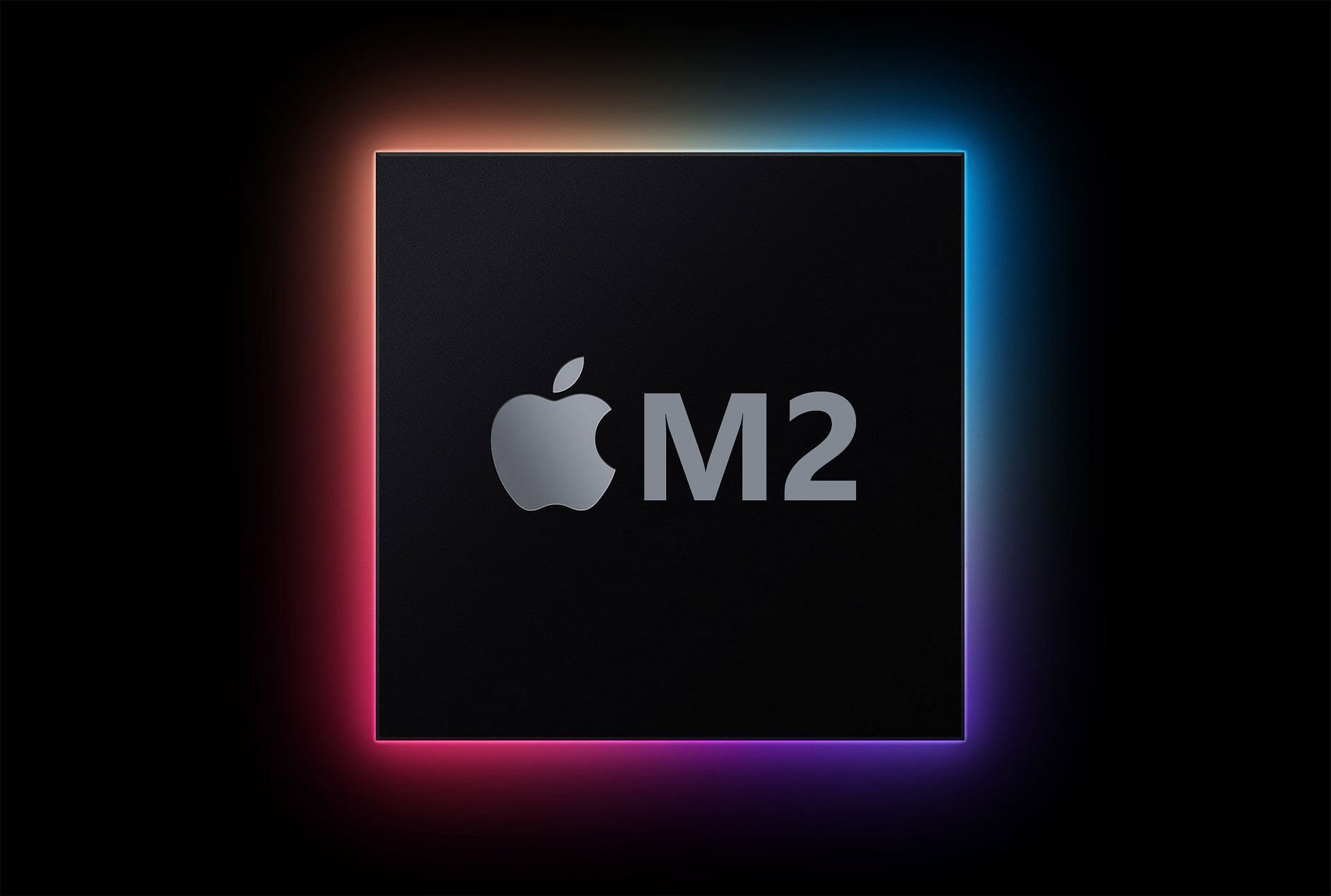 The new M2 chip ( Image via Apple/iCave- edited)