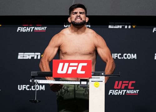  Kelvin Gastelum at UFC Fight Night: Cannonier vs. Gastelum weigh-in [Image courtesy of Getty]