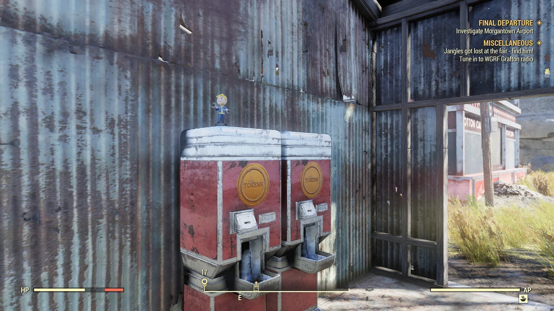 A look at a Bobblehead found at the Tyler County Fairgrounds in Fallout 76 (Image via Bethesda)