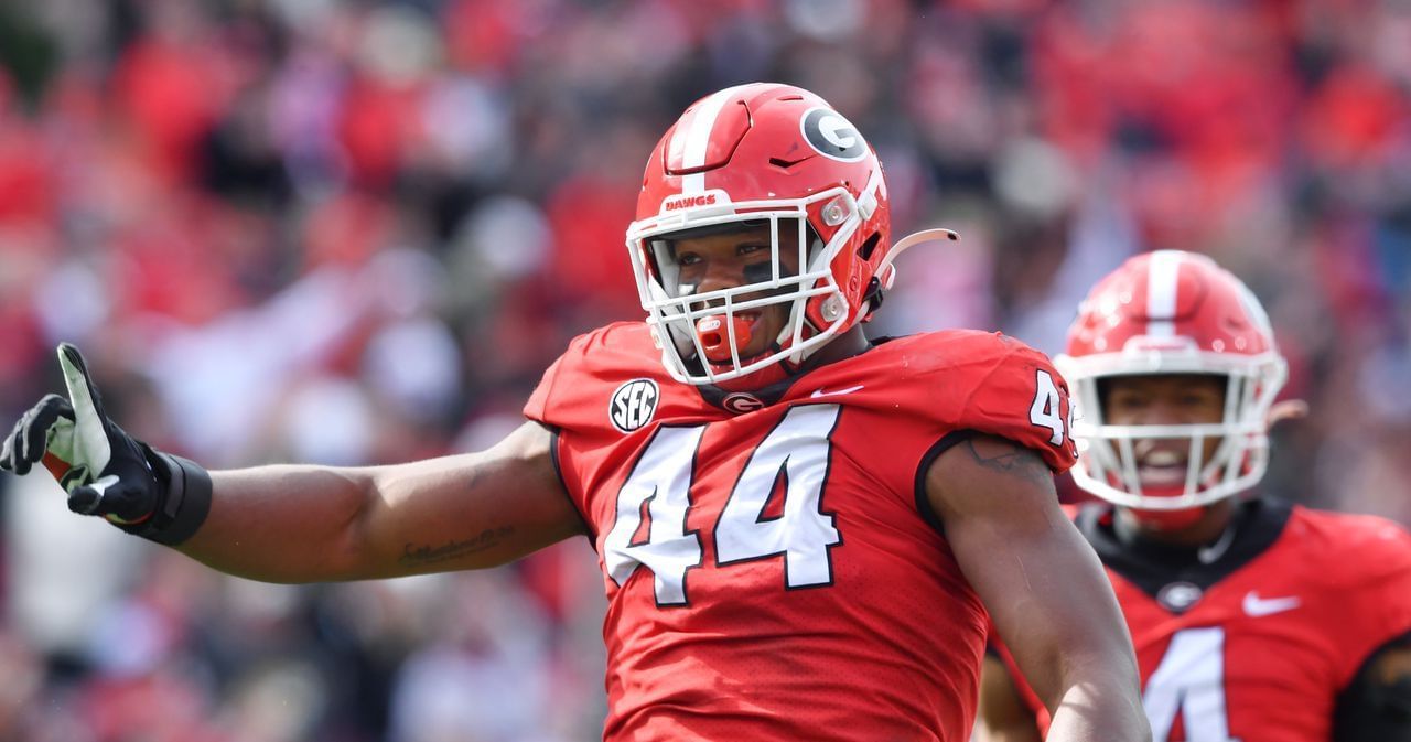 Georgia&#039;s defensive lineman, Travon Walker