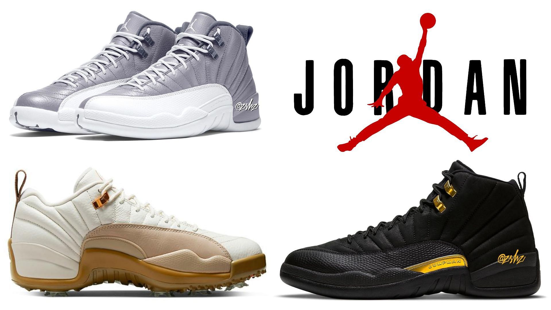 Upcoming Air Jordan 12 shoes of 2022 (Image via Sportskeeda)