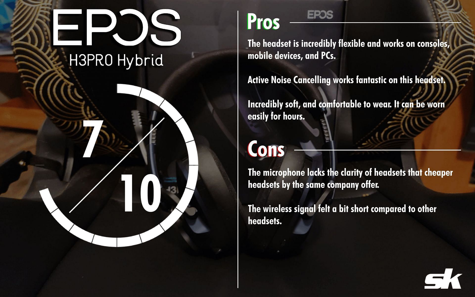 The EPOS H3PRO Hybrid offers unparalleled support across a wide variety of gaming platforms (Image via Sportskeeda)