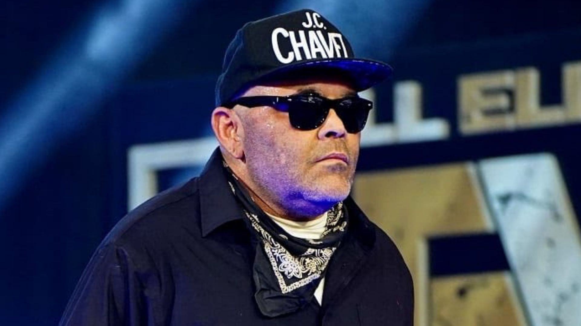Konnan appearing at an AEW event in 2021